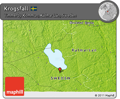 Physical 3D Map of Krogsfall