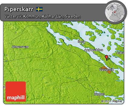 Physical 3D Map of Piperskärr