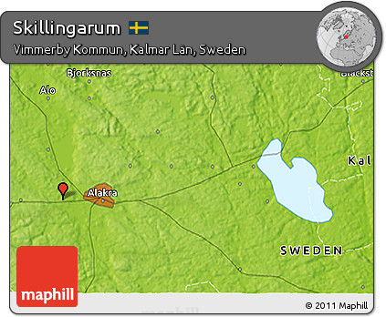 Physical 3D Map of Skillingarum