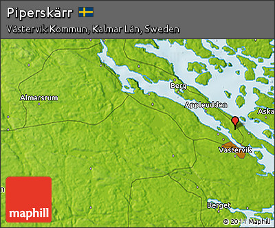 Physical 3D Map of Piperskärr