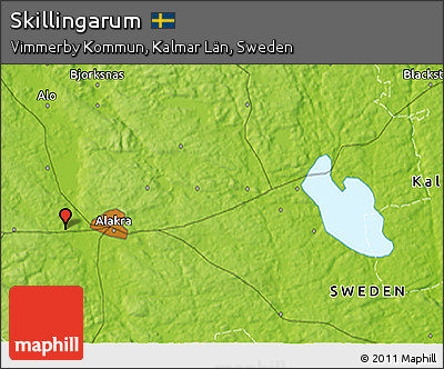 Physical 3D Map of Skillingarum