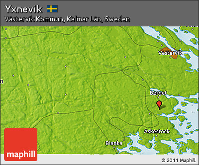 Physical 3D Map of Yxnevik