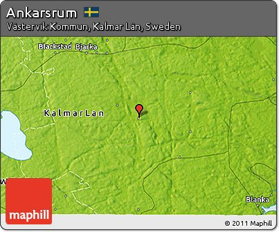 Physical 3D Map of Ankarsrum