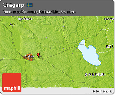 Physical 3D Map of Grägarp