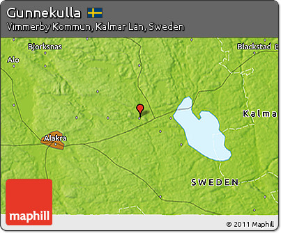 Physical 3D Map of Gunnekulla