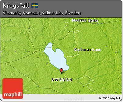 Physical 3D Map of Krogsfall