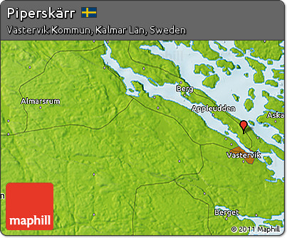 Physical 3D Map of Piperskärr