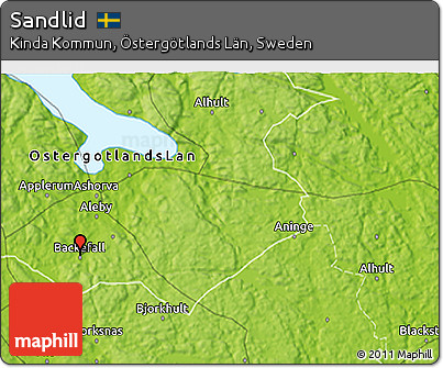 Physical 3D Map of Sandlid