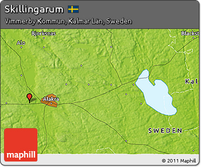 Physical 3D Map of Skillingarum