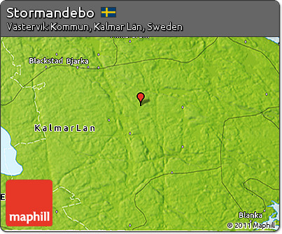 Physical 3D Map of Stormandebo