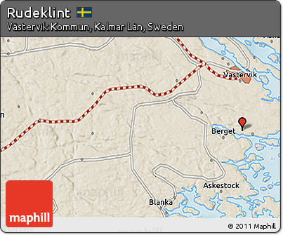 Shaded Relief 3D Map of Rudeklint