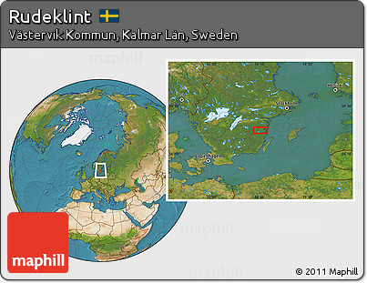 Satellite Location Map of Rudeklint