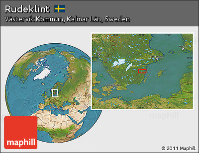 Satellite Location Map of Rudeklint