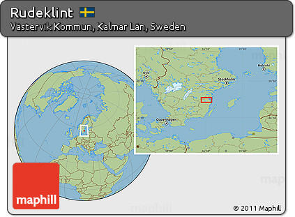 Savanna Style Location Map of Rudeklint