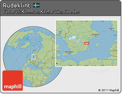Savanna Style Location Map of Rudeklint