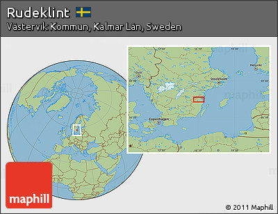 Savanna Style Location Map of Rudeklint