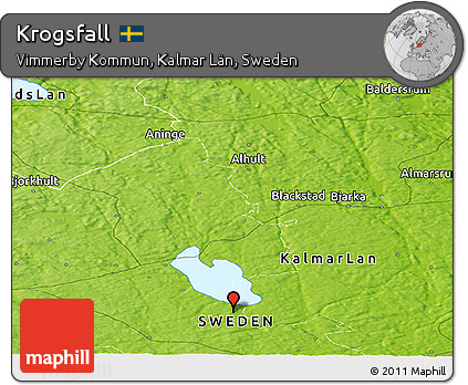 Physical Panoramic Map of Krogsfall