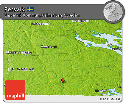 Physical Panoramic Map of Persvik