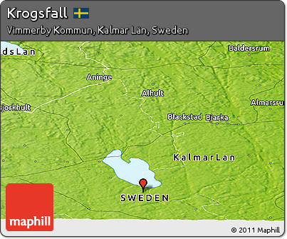 Physical Panoramic Map of Krogsfall