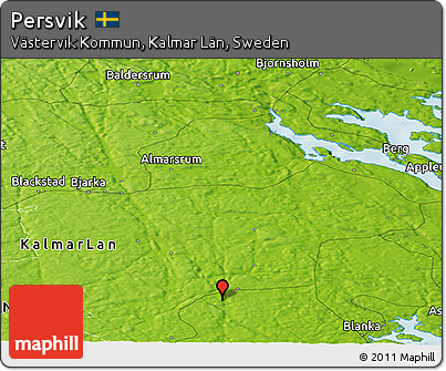 Physical Panoramic Map of Persvik