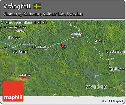 Satellite Panoramic Map of Vrångfall
