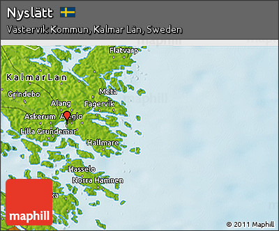 Physical 3D Map of Nyslätt