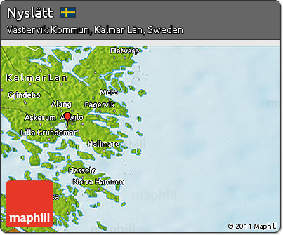 Physical 3D Map of Nyslätt