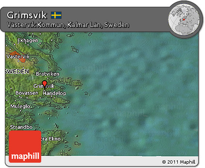 Satellite 3D Map of Grimsvik
