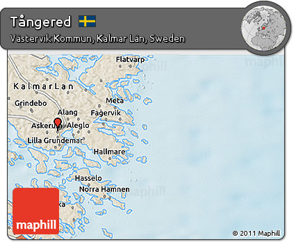 Shaded Relief 3D Map of Tångered