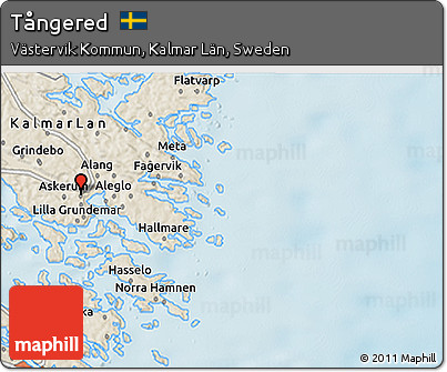 Shaded Relief 3D Map of Tångered