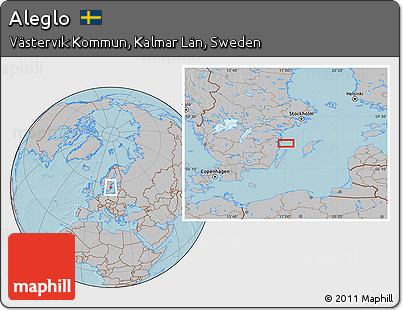 Gray Location Map of Aleglo, hill shading