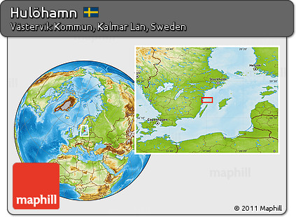 Physical Location Map of Hulöhamn