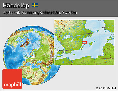 Physical Location Map of Händelöp
