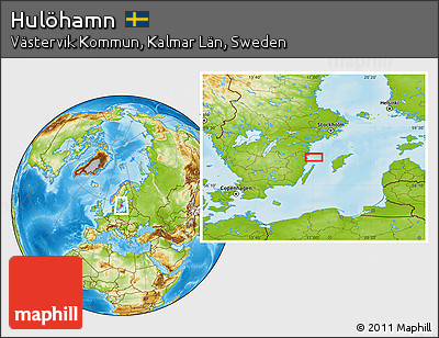 Physical Location Map of Hulöhamn