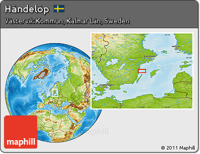 Physical Location Map of Händelöp