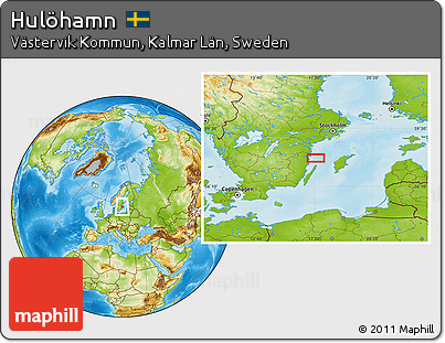 Physical Location Map of Hulöhamn