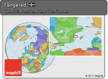 Political Location Map of Tångered