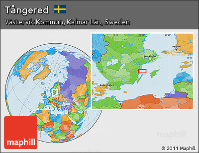 Political Location Map of Tångered