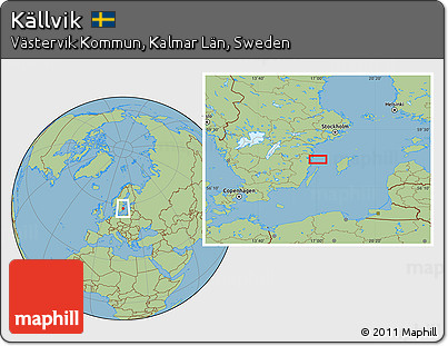Savanna Style Location Map of Källvik