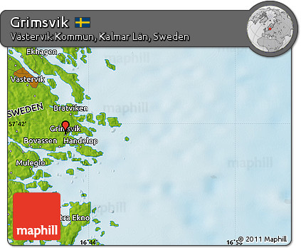 Physical Map of Grimsvik