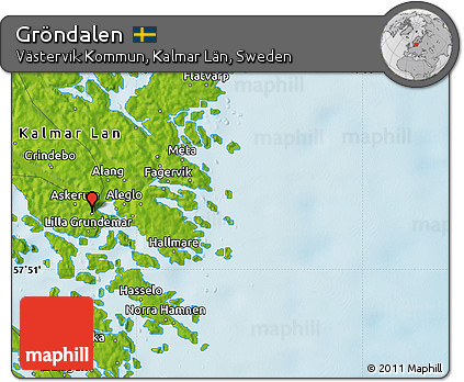 Physical Map of Gröndalen