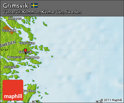 Physical Map of Grimsvik