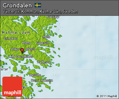 Physical Map of Gröndalen