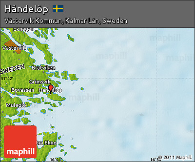 Physical Map of Händelöp