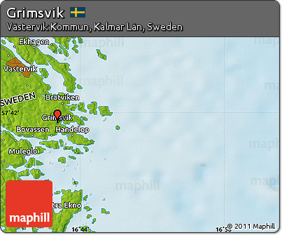 Physical Map of Grimsvik