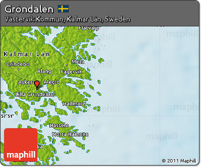 Physical Map of Gröndalen