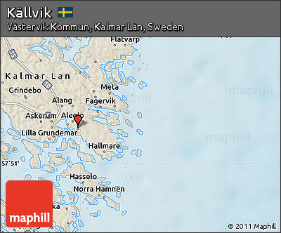 Shaded Relief Map of Källvik