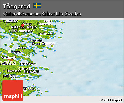 Physical Panoramic Map of Tångered