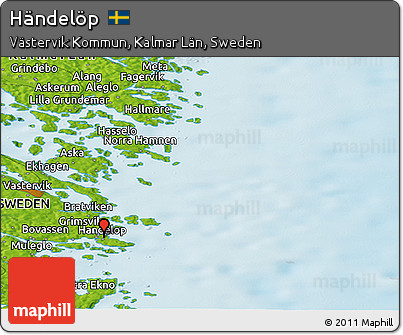 Physical Panoramic Map of Händelöp
