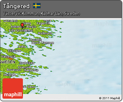 Physical Panoramic Map of Tångered
